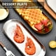 thumbnail image 2 of Plato de postre, plato de cena, plato de acero inoxidable dorado/plateado, plato de elipse de Metal Abody Dorado/Pequeña, 2 of 7