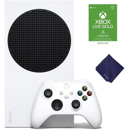 New Xbox Series S 512GB All-Digital Console (Robot White) with 3 Months Xbox Live Gold – Next-Gen Gaming, 1440p 120 FPS