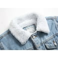 thumbnail image 4 of Blue Jean Jacket Mens Fleece Lined Denim Jacket, 4 of 8