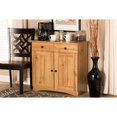 thumbnail image 6 of Baxton Studio Lauren Modern and Contemporary Oak Brown Finished Wood 2-Door Buffet Kitchen Cabinet, 6 of 7
