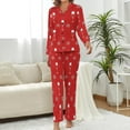 thumbnail image 2 of Top-kevin Womens Pajamas Set Passover Symbols Pattern Soft Long Sleeve Sleepwear Button Down Sets, 2 of 6