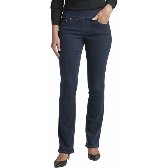 JAG JEANS WOMEN'S PALEY MID RISE BOOTCUT PULL-ON JEANS - SIZE: 16X33 - MIDNIGHT