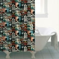 thumbnail image 4 of Multicolor Bigfoot and Text Pattern Shower Curtain 72"x84" ,Bathroom Decorative Shower Curtains Set with 12 Hooks,Modern Waterproof Washable Shower Curtain, 4 of 6