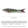 thumbnail image 1 of Biomimetic 8-Segment Fishing Lures: Sinking Wobblers for Bass Fishing!, 1 of 7