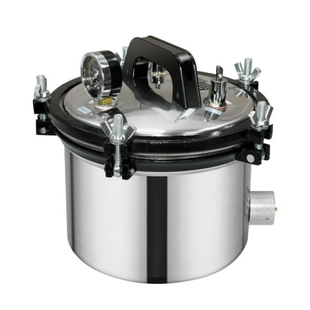 8L Portable Steam Autoclave Sterilizer Dental Equipment 110V