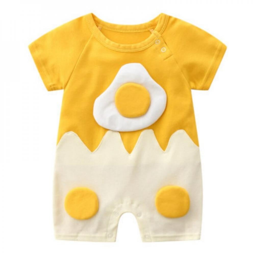 Summer Infant Baby Girl Boy Romper Cotton Jumpsuit Baby Cartoon Romper Bodysuit 
