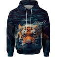 thumbnail image 3 of Sudadera con capucha de moda gótica de otoño para hombre Sudadera con capucha con estampado de tigre para hombre Sudadera con capucha holgada Y2k Ropa versátil para hombre, 3 of 5