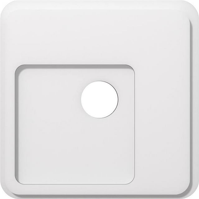 Ekena Millwork CMP16LN-03000 16 in. OD x 3 in. ID Square Lucan Architectural Grade PVC Contemporary Ceiling Medallion