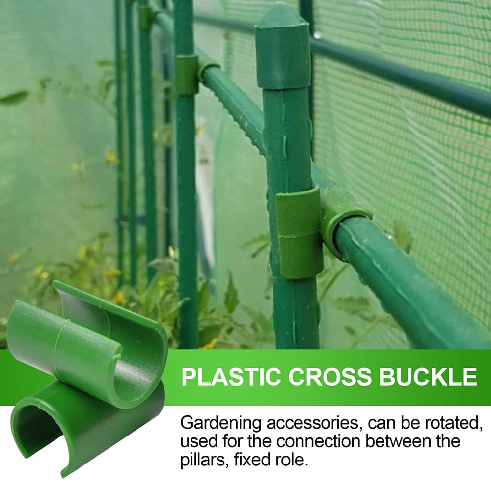 6 façon bambou canne Flexi Balle Connecteurs Fruit Cage Netting Plant Support