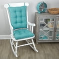 thumbnail image 3 of Klear Vu Gripper Non-Slip Omega 2-Piece Rocking Chair Cushion Set, Teal Blue, 3 of 4