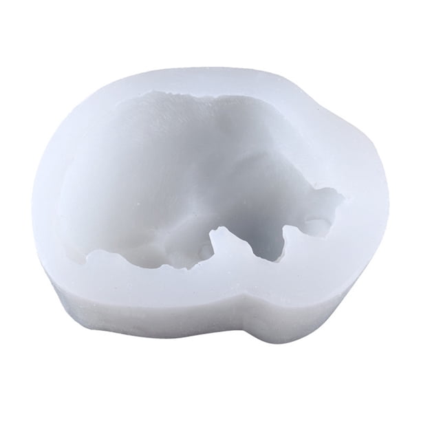 KAKOWELY Molde de silicona para chocolate con forma de perro durmiendo, molde para pastel y helado.