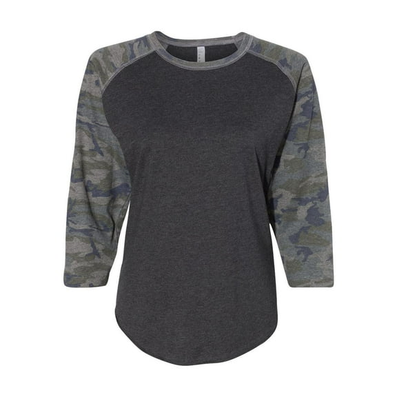 LAT Women Baseball Fine Jersey Three-Quarter Sleeve Tee Size up to 2XL