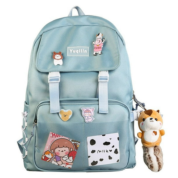 School Backpack for girls, Cute Kawaii School Bag Student Stylish girls ...