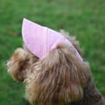 thumbnail image 4 of Pet Outdoor Adjustable Costume Hat,Simple Solid Colors Oxford Cloth Sport Baseball Cap Designed Hole for Ears,Pink,XL, 4 of 5