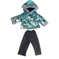 thumbnail image 2 of Metallic Blue Puffer Coat & Pants for 18-Inch Dolls | Dolls Clothes | American Fashion World, 2 of 6