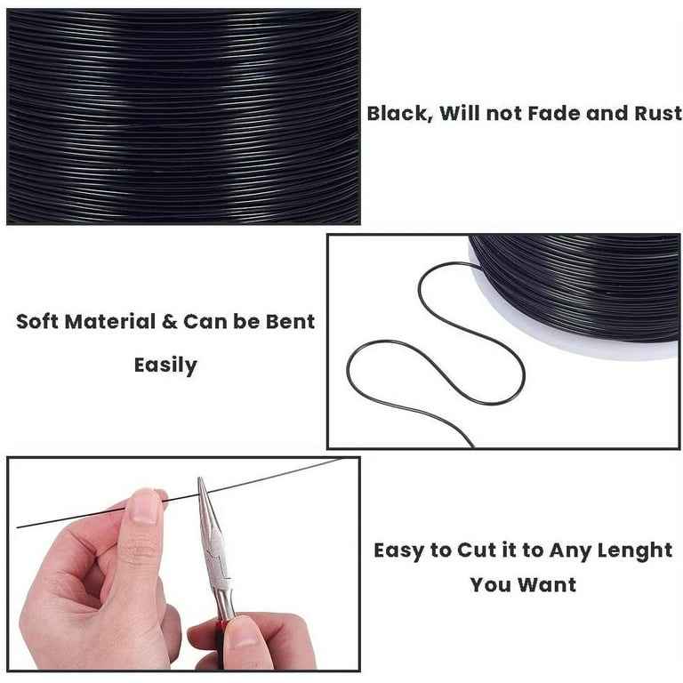 328ft Bendable Aluminum Craft Wire 20 Gauge Jewelry Wire for Jewelry Making