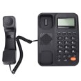 thumbnail image 1 of Office Telephone, Correct Delete Function Semi Hands Free Office Phone Free Battery  For Hotel Black, 1 of 8