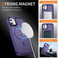 thumbnail image 5 of TECH CIRCLE For iPhone 16 Pro Max Translucent Back Case 6.9" 2024 Model, Compatible with MagSafe and Magnetic Accessories, Lightweight Slim Case, Shockproof Protective Cute Phone Cover,  Purple, 5 of 8