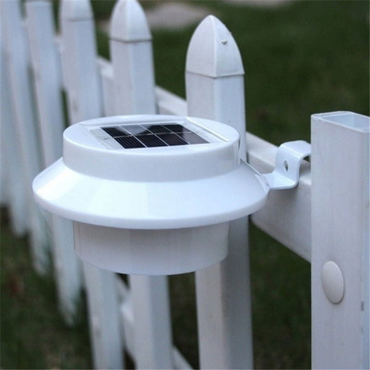 1/2/4/6 LED Solar Powered Light Outdoor Fence Roof Gutter Garden Yard Wall Lamp Garden Street Lighting Energy-saving Lights LED