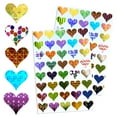thumbnail image 3 of Royal Green Colorful Heart Sticker Sheets in Assorted Patterns - 400 Pack, 3 of 8