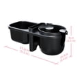 thumbnail image 4 of Nuevo Portavasos para Cochecito Tres en Estante para Almacenamiento Refrigerios para Cochecito Bebé Portabotellas Y Vasos (negro) (Negro), 4 of 9