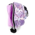 thumbnail image 5 of Justice Girls Quilted Sequin Sling Bag with Pom Pom Keychain, Purple, 5 of 5