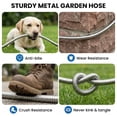 thumbnail image 2 of OHHANI Garden Hose 5/8" x 75ft with 10 Function Nozzle Stainless Steel Heavy-Duty Water Hose No Kink for Large Yard, Farm, 2 of 8
