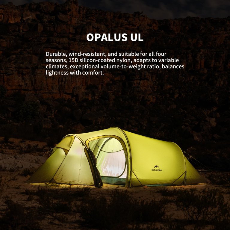 Naturehike Opalus 3-Person Tunnel Tent with Vestibule - Walmart.com