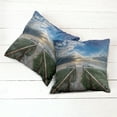thumbnail image 6 of Ambesonne Beach Throw Pillow Cover 2 Pack, Pathway to Sea Swimming, 18", Multicolor, 6 of 7