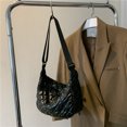 thumbnail image 1 of Bolso bandolera de otoño invierno, bolsos acolchados, bolsos de hombro grandes para mujer (negro) Likrtyny Para estrenar, 1 of 9