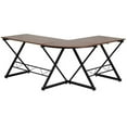 thumbnail image 2 of Scranton & Co 87" L-Shape Computer Desk in Brown, 2 of 3