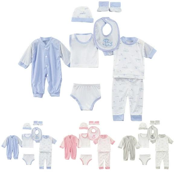 Ketyyh-chn99 Baby Boy Clothes 0-3 Months Baby Boy Shower Gift Set 2 Jacket Pants Jumpsuit Bib Hat Shoes Socks 8PCS Size for 0-3 Months,Pink
