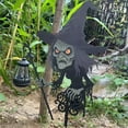 thumbnail image 6 of Lisho Halloween Witches Metal Yard Stakes,Halloween Yard Signs Outdoor Decorations,Halloween Metal Silhouette Witch Stakes for Lawn Garden Halloween Decor,1 PC,Black, 6 of 6