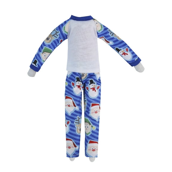 E-TING Santa Clothing Blue Snowman Nightshirt Pajamas PJs Nightgown for elf Doll Christmas Accessories