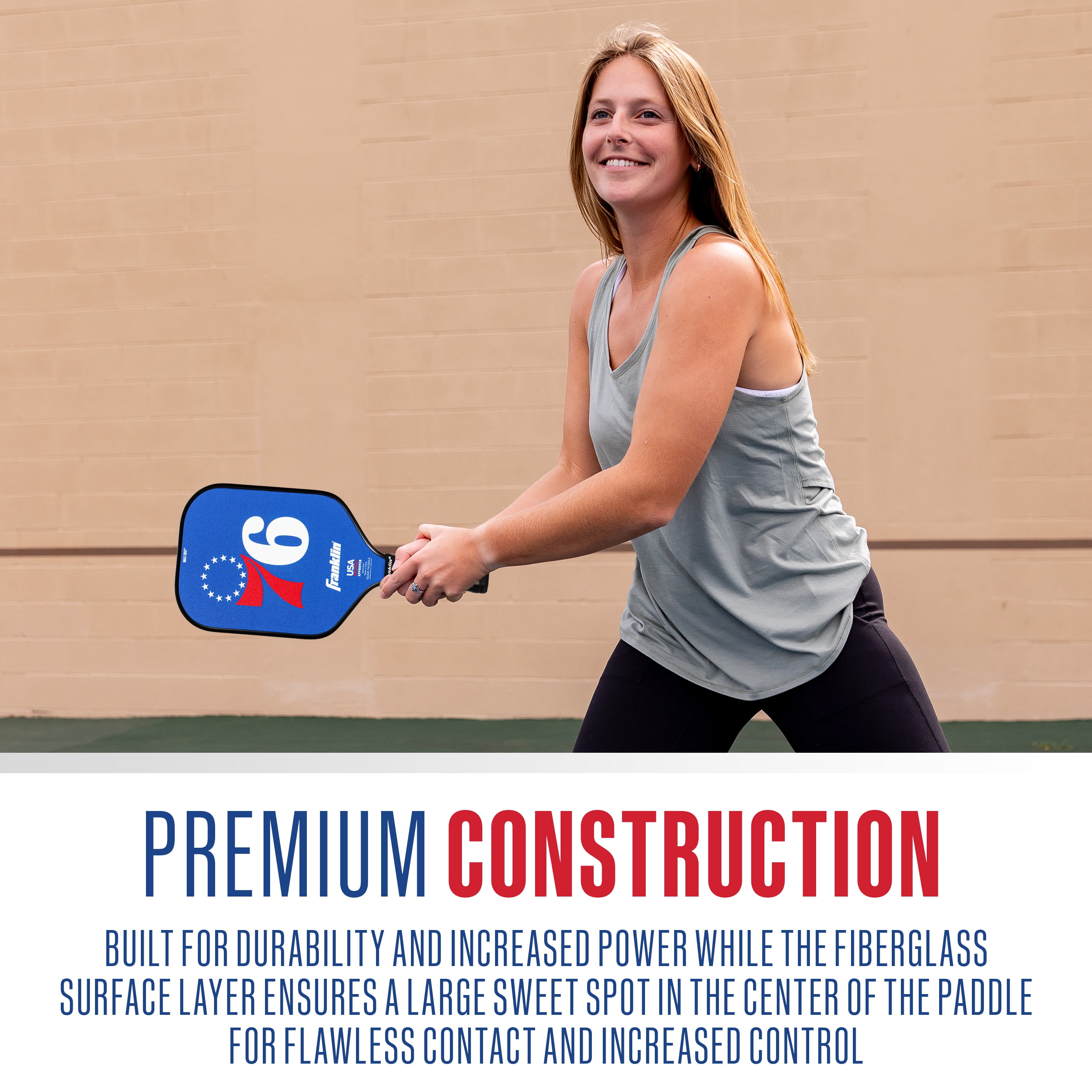 Franklin Sports NBA Philadelphia 76ers Pickleball Paddle - Official NBA Team Pickleball Paddles - USAP (USAPA) Approved Premium Quality Pickleball Paddles - Authentic Team Logos + Colors