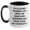 White/Black, variant on Game Warden Humor Two Tone Coffee Mug, Sarcasm Gift for Birthday, 'I'm A Game Warden. My Level Of Sarcasm Depends On Your Level Of Stupidity.', Funny Mugs for Men, Friends, Family