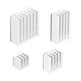 thumbnail image 4 of Uxcell Silver Tone Self Adhesive Aluminum Heatsink, 1 Set with 4 Kinds Total 4 Pcs, 4 of 4