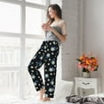 thumbnail image 4 of Uemuo Daisies Flowers Pattern Women's Wide Leg Palazzo Lounge Pants with Pockets Light Weight Loose Comfy Casual Pajama Pants-XX-Large, 4 of 9