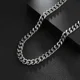thumbnail image 3 of Stainless Steel 5mm 7mm 9mm Basic Cuban Necklaces Four Side Grinding Link Chains For DIY Jewelry Making Accessories, 3 of 5
