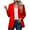 Red, variant on Homenesgenics Womens Tops under $5 Womens Bussiness Casual Blazers Open Front Long Sleeve Work office Blazer Jacket with Shoulder Pads Fall 2025 Green XXL