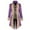 Purple, variant on Men's Christmas Halloween Cosplay Medieval Soft Satin Fabric Mid-Length Retro Tailcoat Blazer Jacket for Stage Role Play Outfits