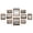 Coffee Brown, variant on odorsTT Brown Picture Frames, 10 Pack Collage Picture Frames with Two 8x10, Four 5x7, Four 4x6, Photo Frame Set for Wall Gallery Decor, Hanging Or Tabletop Display, Clear Glass Front