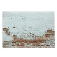 thumbnail image 1 of Brick Wall Cutting Board, Dated Damaged Peeling Room Covered White Paint Vintage Inspired City Decay Scene, Decorative Tempered Glass Cutting and Serving Board, Large Size, Red, by Ambesonne, 1 of 1