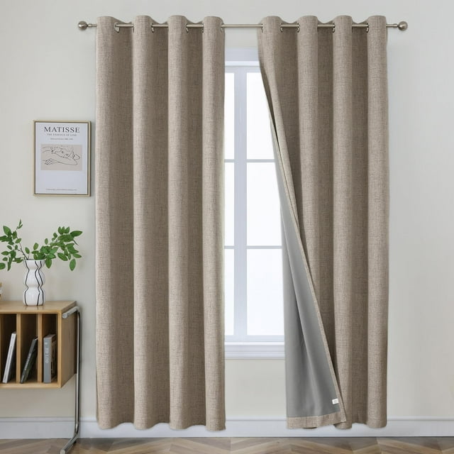 Cortinas Blackout Joydeco Burg 229 cm 100% Opacas 2 Paneles