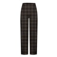 thumbnail image 4 of FRSASU Men's checkered printed home pants Pajama Pants Ultra Lightweight Bottoms Sleepwear Bottom Pants sports and fitness casual pants long pants Black, 4 of 4