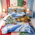 thumbnail image 2 of Manfei Cute Christmas Tree Quilt Full,Xmas Holiday Season Full Bedspread Sets,3 Pieces,1 Coverlet and 2 Pillowcases, 2 of 7