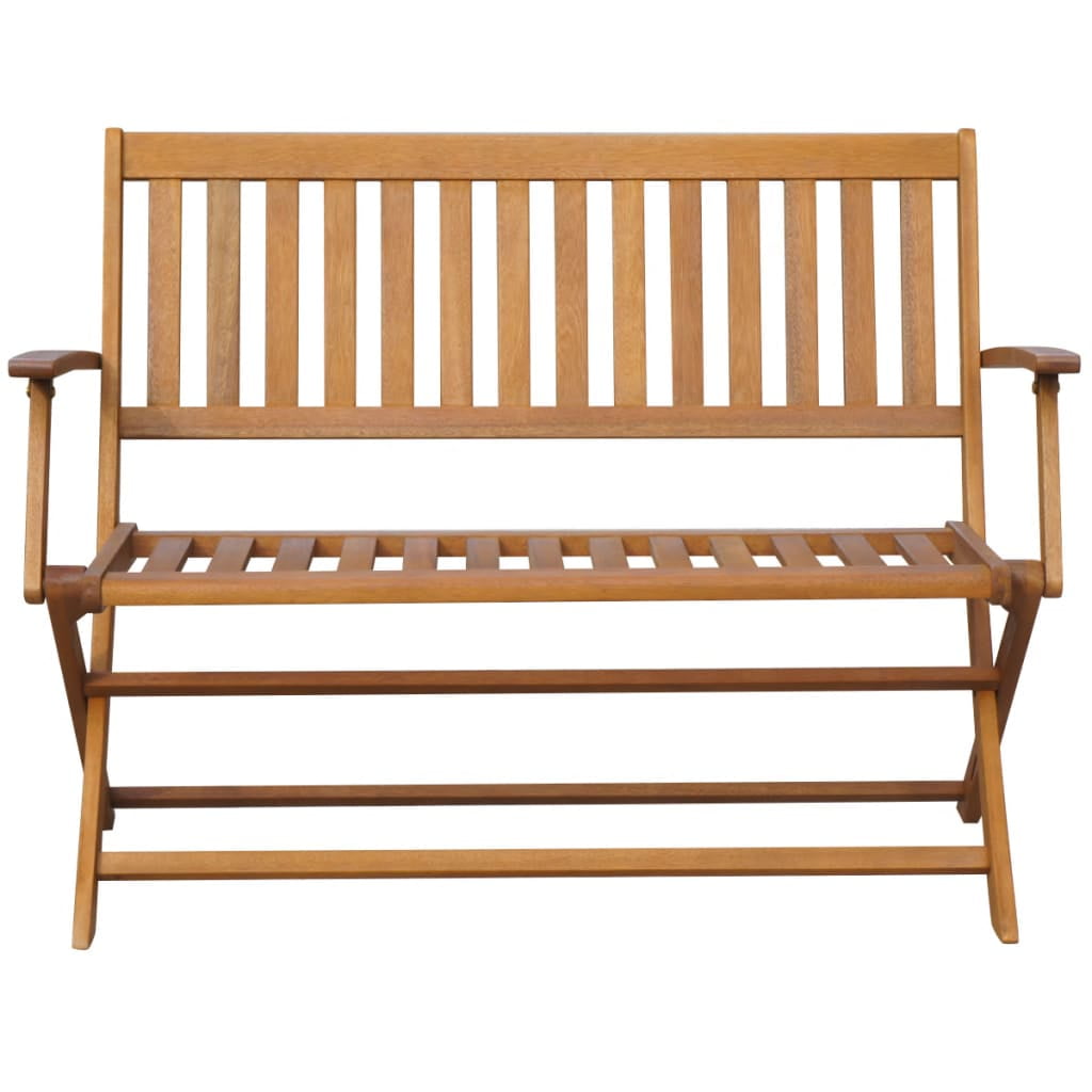 Lowestbest Garden Bench, 47" Folding Outdoor 2-Seater Patio Bench for Deck Patio Garden Backyard Lowestbest Garden Bench, 47" Folding Outdoor 2-Seater Patio Bench for Deck Patio Garden Backyard