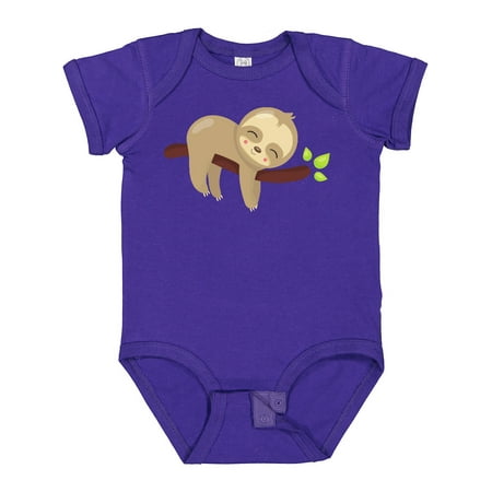 

Inktastic Cute Sloth Baby Sloth Lazy Sloth Sleeping Sloth Gift Baby Boy or Baby Girl Bodysuit