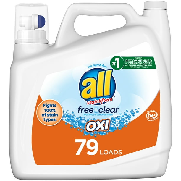 all Liquid Laundry Detergent with OXI Stain Removers and Whiteners