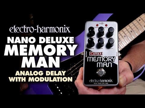 Electro-Harmonix Nano Deluxe Memory Man  Analog Delay & Modulation Pedal